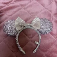 ミニー　ピンクリボン　カチューシャ