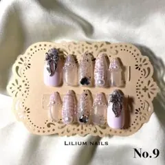 在庫一掃セール　❮ 現品❯韓国　ネイルチップオーダー　ハンドメイド