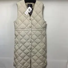 新品　TAION ×LIMONTA キルティングロングダウンベスト　Vネック