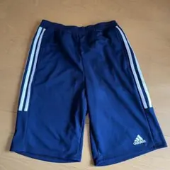 adidas 3本ライン ハーフパンツ ネイビー