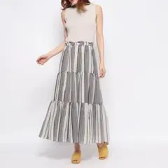 ニットドッキングAラインワンピース