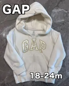 GAP ヴィンテージソフト ロゴ ジップアップパーカー