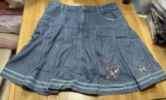 平成レトロ メゾピアノ デニム フレアスカート