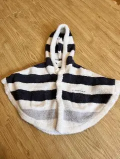 GELATO PIQUEフード付きポンチョ ストライプ