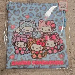 Sanrio Characters 巾着袋 ヒョウ柄　Sサイズ　アベイルのサムネイル