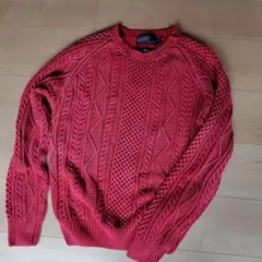 Polo by Ralph Lauren 赤 ニットセーター L