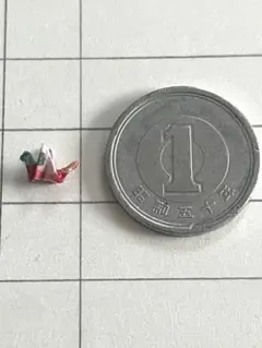 和柄と多色の極小折り鶴　ミニチュア　約1cm と1.5cm 200個セット