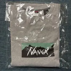 NANGA エコハイブリッド ボックスロゴ ルーズフィット Tシャツ