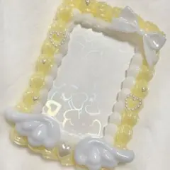 【69】トレカケース ホイップデコ B8 横入れ 硬質ケース イエロー 羽 黄色