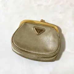 PRADA プラダ がま口 コインケース ゴールド 小物入れ