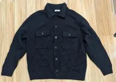 極美品 UNIQLO U ラムニットジャケット XL ブラック