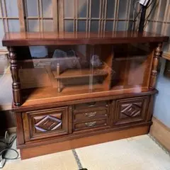 昭和レトロ 和風 飾り棚 食器棚 サイドボード キャビネット 木製