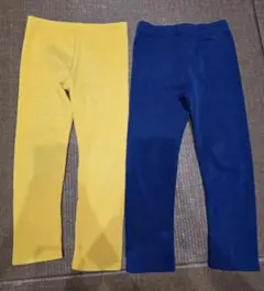 レギンスパンツ 裏起毛 10分丈 無地 キッズ ジュニア 子供服 女の子 男の子