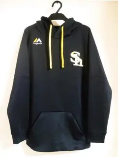 マジェスティック Majestic☆ソフトバンクホークス ジャージ パーカー☆Ｓ