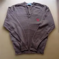 Burberrys ブラウン Vネック セーター