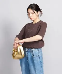 BEAUTY&YOUTH UNITED ARROWS 半袖 ニットプルオーバーのサムネイル