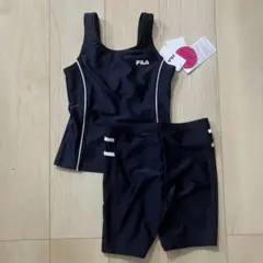 【未使用】FILA 水着セット ネイビー×ホワイト140サイズ