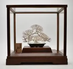 光則作　純銀製　松 純銀製 松 光則作 置物 盆栽 シルバー 純銀刻印 銀細工｜Yahoo