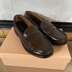 学生靴　ブラウン ローファー　24.0cm