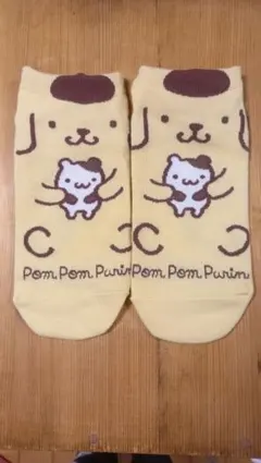ポムポムプリン ソックス イエロー