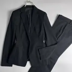 美品　アンタイトル　ウール　ジャケット　フレアパンツ　セットアップ　黒　M