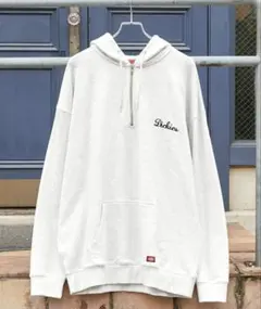 Dickies ロゴ刺繍 ハーフジップパーカー L 即購入⭕️ 即日発送