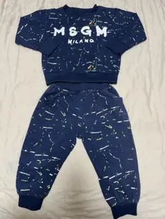 ベビーパジャマ 上下セット ネイビー 90cm