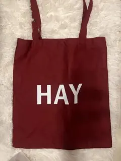 HAY バーガンディ トートバッグ