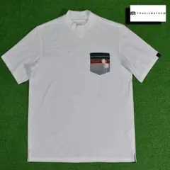 TravisMathew/トラビスマシュー モックネック【ホワイト/L】美品！