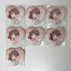 学マス　GIGOコラボ　花海佑芽　ハート缶バッジ7点