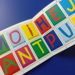 外国切手 フィンランド 1996年 カラフルなアルファベットデザイン 切手帳