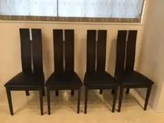 美品　ダイニングチェア4脚　黒　10/5まで取りに来れる方希望