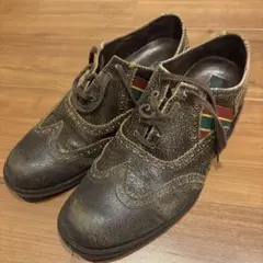 【極美品】Papas+ パパス プラス スエードシューズ ビブラムソール シューツリー付き Uチップ Y0552 PAPAS / パパス （メンズ） シューズ | ファッション通販 タカシマヤ