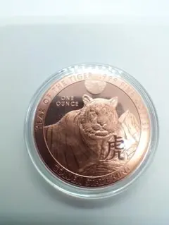カナダ純銅1oz 六角形（無着色）10枚 限定1000枚】 純銅 1oz 六角形コイン（無着色）カナダコイン 1枚