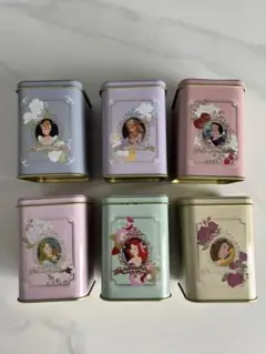 ルピシア × ディズニー プリンセス缶6点セット