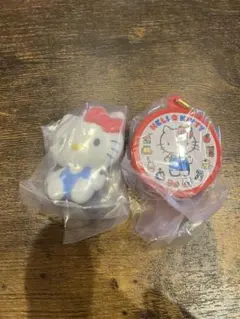 ハローキティ クッキー缶チャーム ふわわフロッキーマスコット