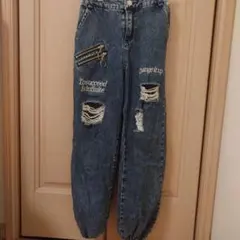 ANAPGIRL ダメージデニムパンツ S
