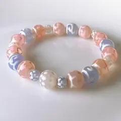 再販2‼︎人気‼︎ピンク入り♡緑度母、宝瓶、満天天珠ブレスレット