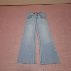INGNI デニムパンツ 編み込みポケット ライトブルー