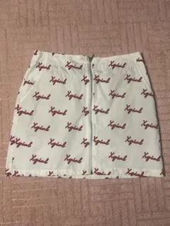 X-girl ロゴプリント タイトスカート