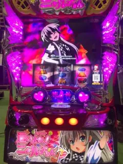 パチスロ実機　Sハイヨレ!ニャルコサンY　コイン不要機ボリューム調整付