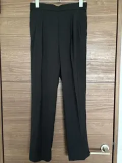 GLOBAL WORK　ウツクシルエットドライテーパードパンツ　黒　Sサイズ