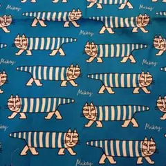 リサ・ラーソン　マイキー　プリント生地 ハギレ