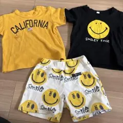 90 男の子　女の子　スマイル　Tシャツ　半袖　夏服　パンツ　まとめ売り