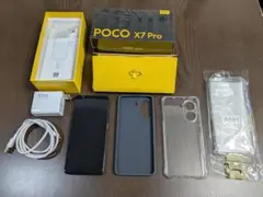 美品 POCO X7 PRO 12GB+512GB イエロー + 透明ケース付き