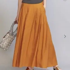 BEAUTY&YOUTH リネンレーヨンブレンドフレアスカート