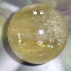 天然石✨レモンシトリン✨ スフィア 虹 キラキラ