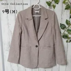 Otto Collectionベージュ テーラードジャケット アウター9号(M)