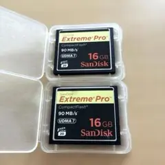 SanDisk ExtremePro 16GB 90MB/s CFカード（2枚）