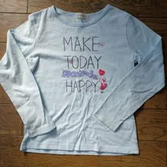 KNIT PLANNER 水色長袖カットソー